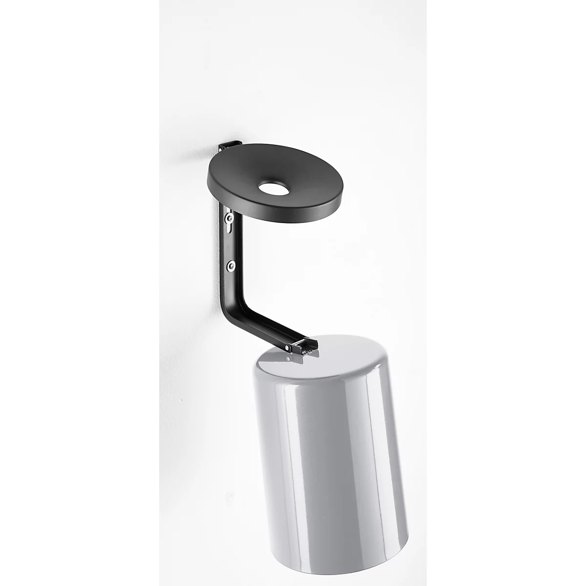 Cendrier de sécurité, H 250 x ø 180 mm, argenté
