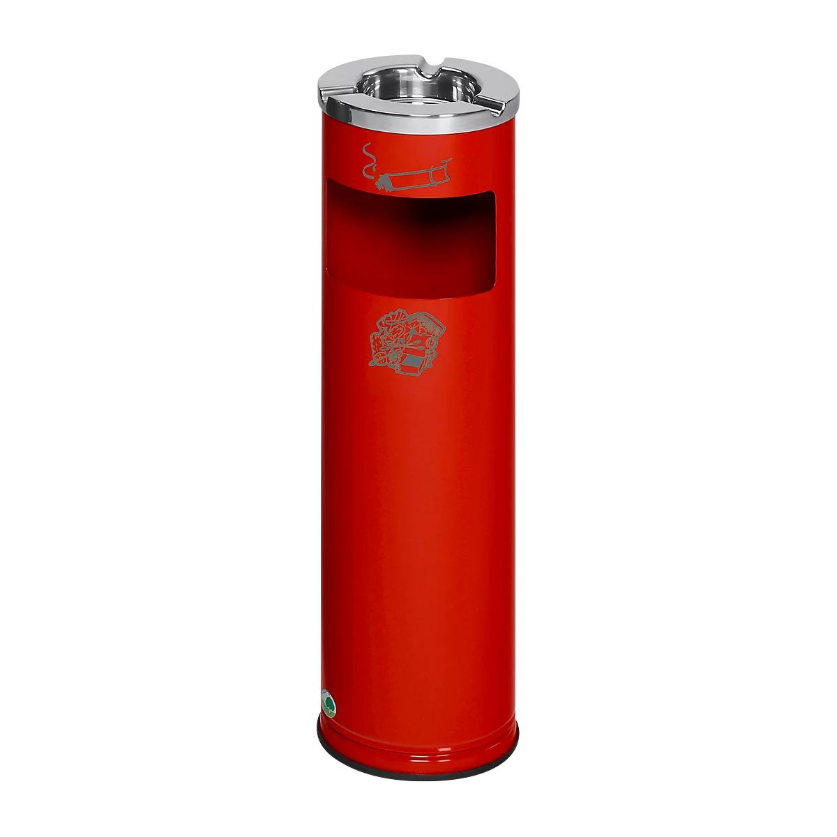 Cendrier poubelle D20, rouge