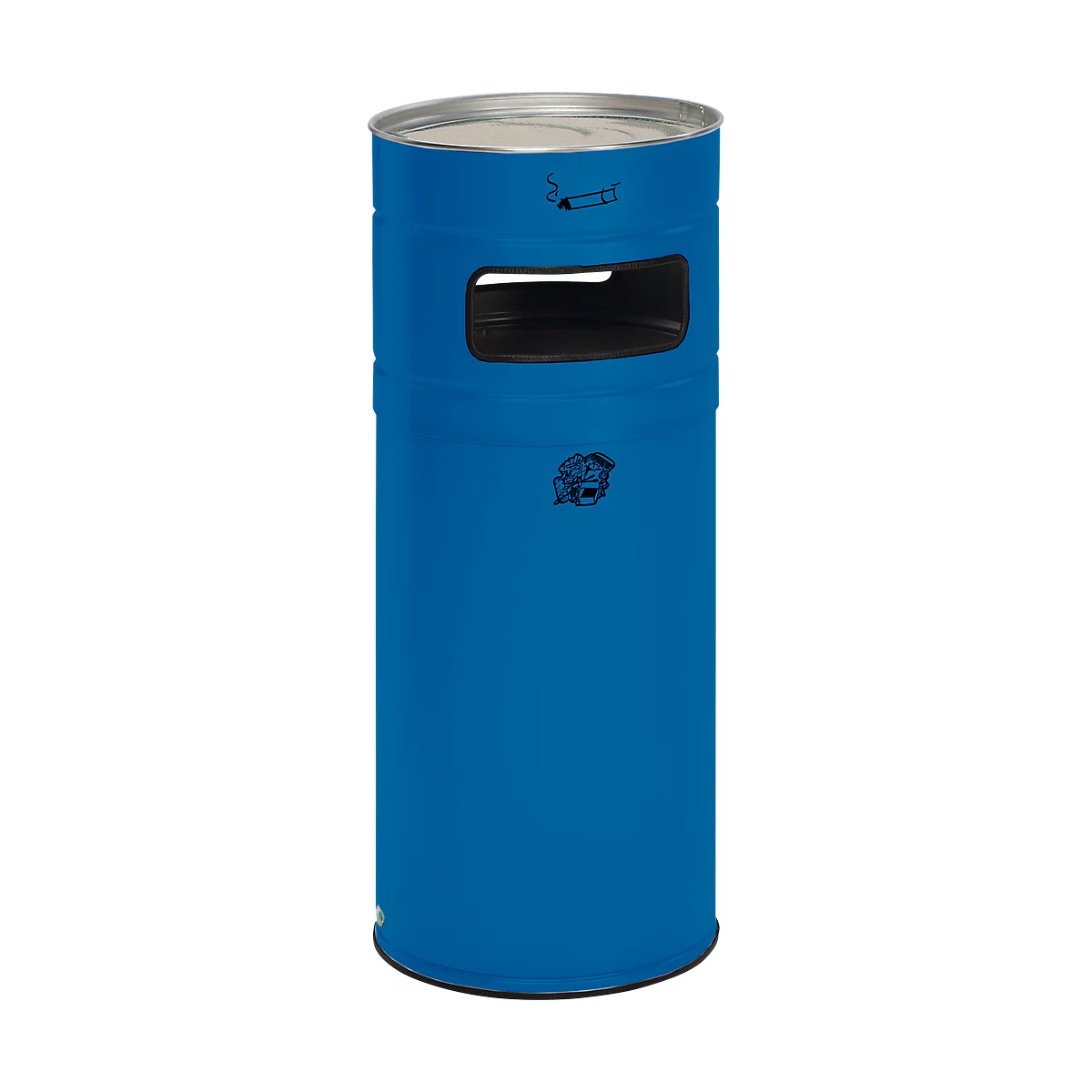 Cendrier poubelle H 100, bleu gentiane