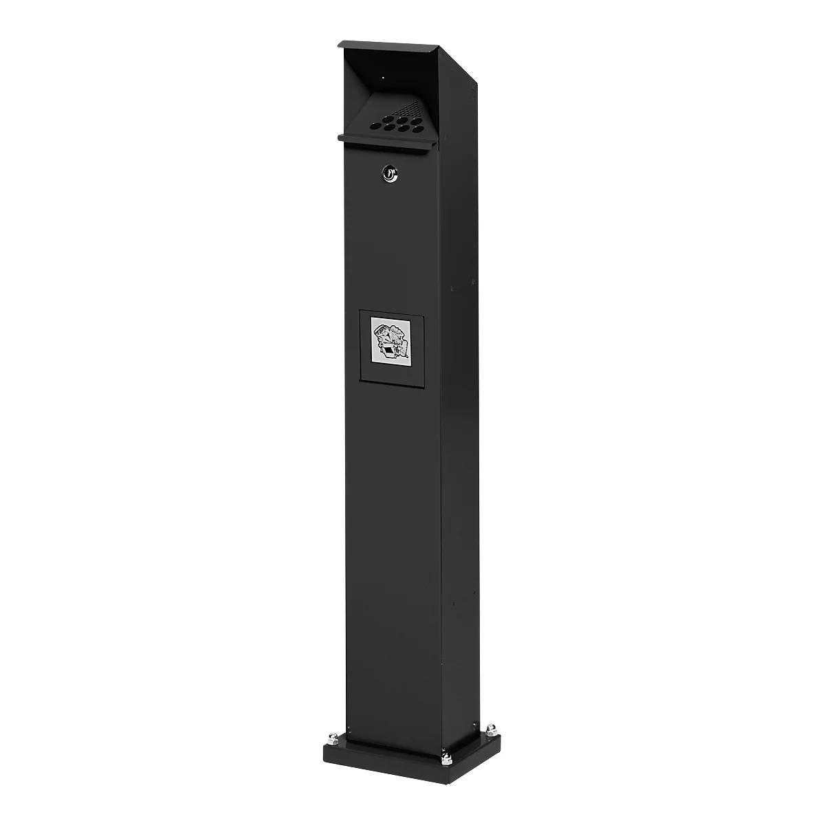 Cendrier poubelle pour l'extérieur, anthracite