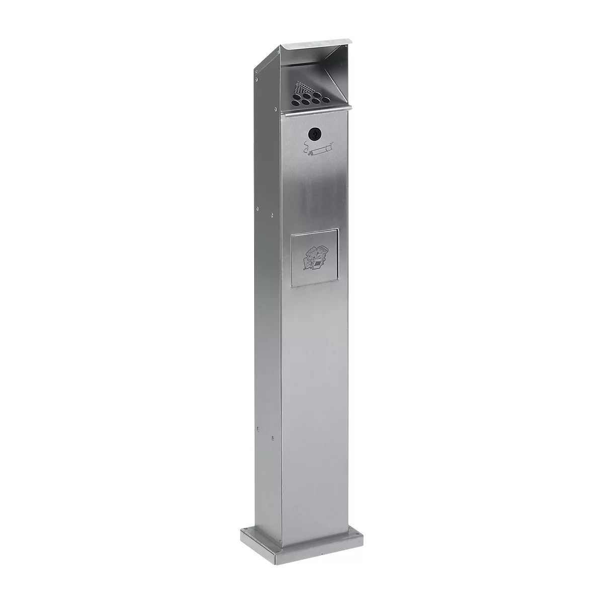 Cendrier poubelle pour l'extérieur, inox