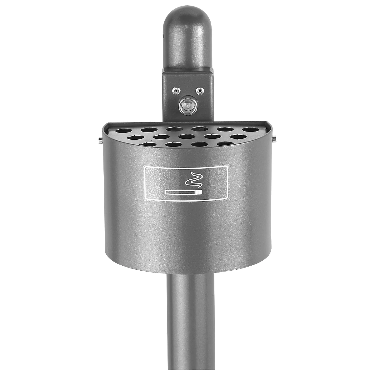 Cendrier semi-circulaire sans toit, anthracite
