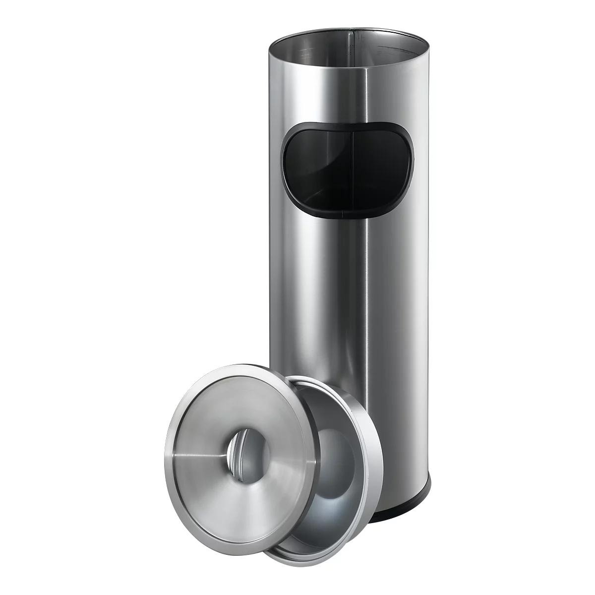 Cendrier sur pied, acier inoxydable, ø 190 x H 610 mm
