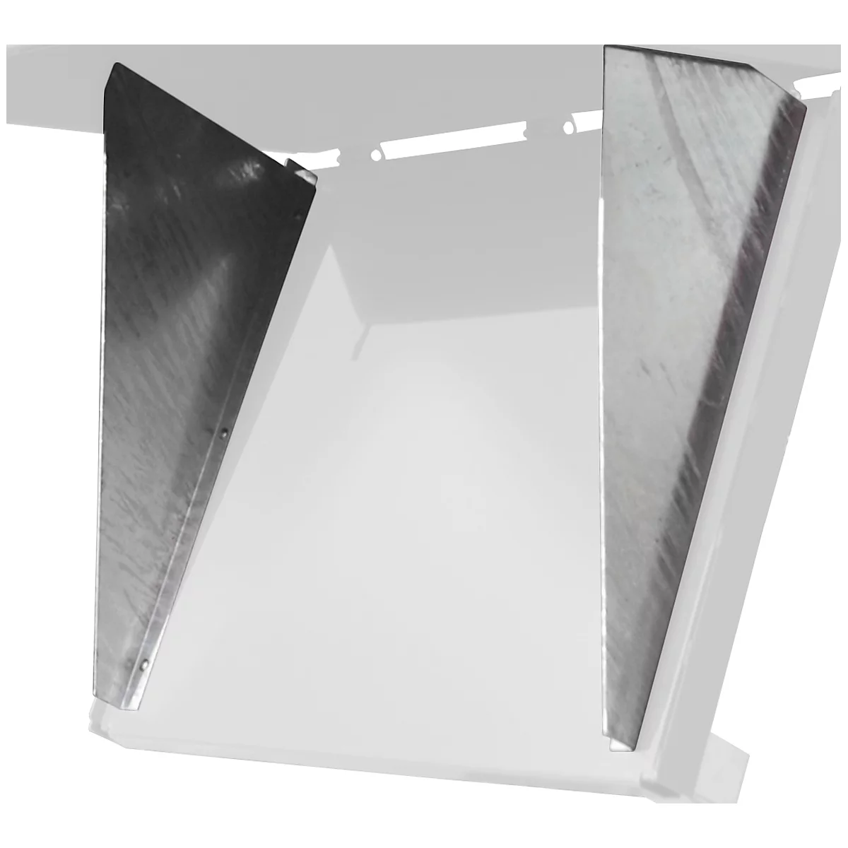 Centreerwand, voor bodemklepcontainers FB 500 + 750, gegalvaniseerd