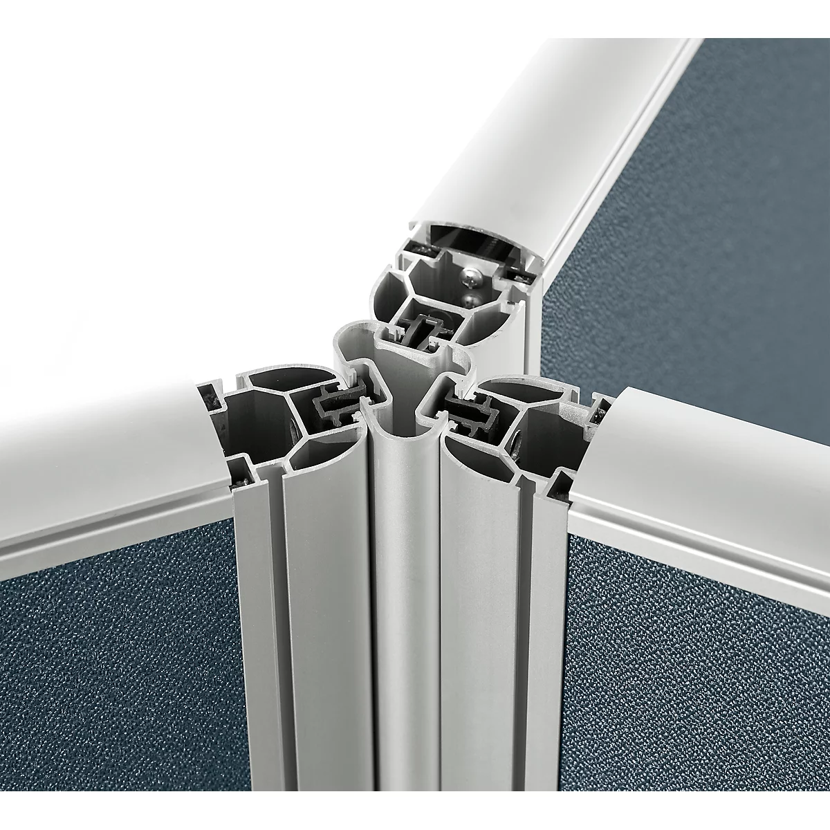 Chaînage d'angles 3 x 120° pour système d'insonorisation 40, pour hauteur de cloison 1600 mm