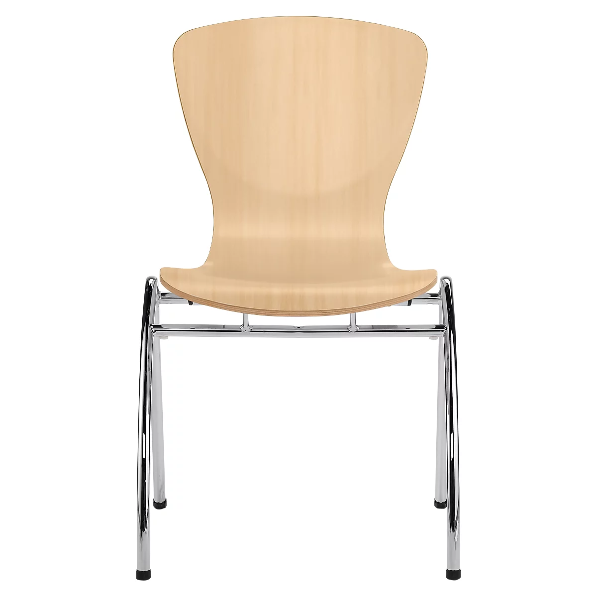 Chaise Bingo, sans coussins, sans accoudoirs, hêtre