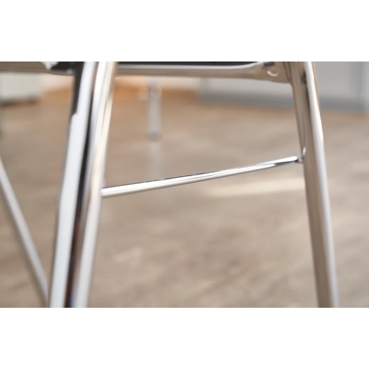 Chaise coque 720, empilable, coque d'assise rectangulaire, gris