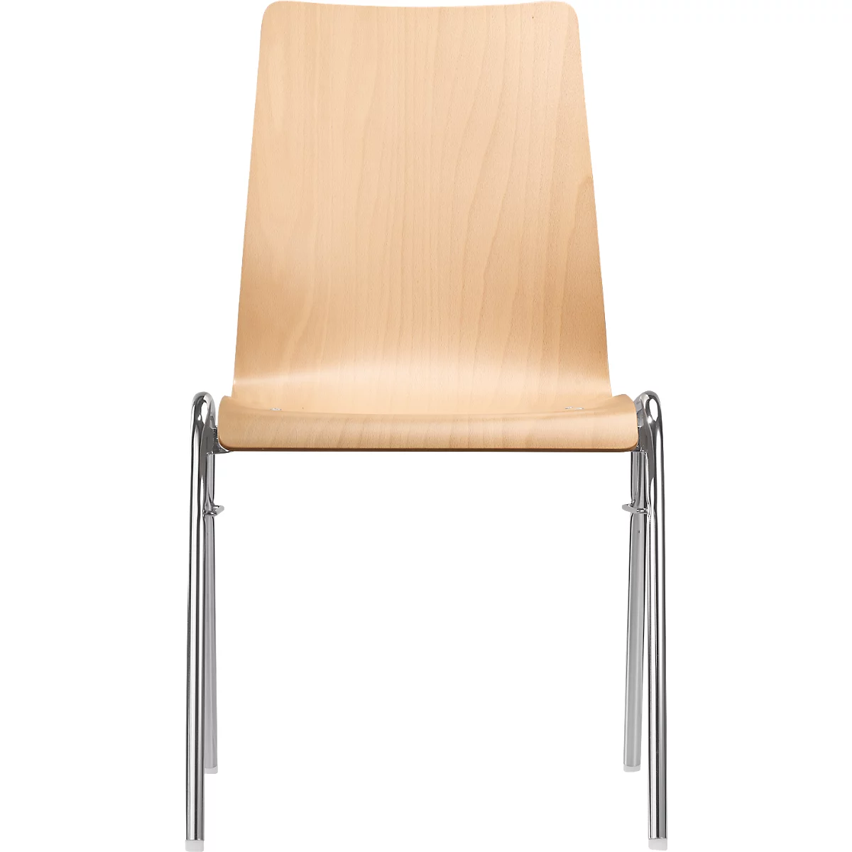 Chaise coque 720, empilable, coque d'assise rectangulaire, naturel