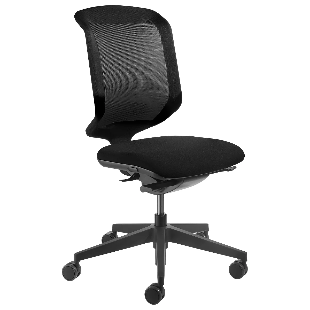 Chaise pivotante Giroflex modèle 434, sans accoudoirs, noir