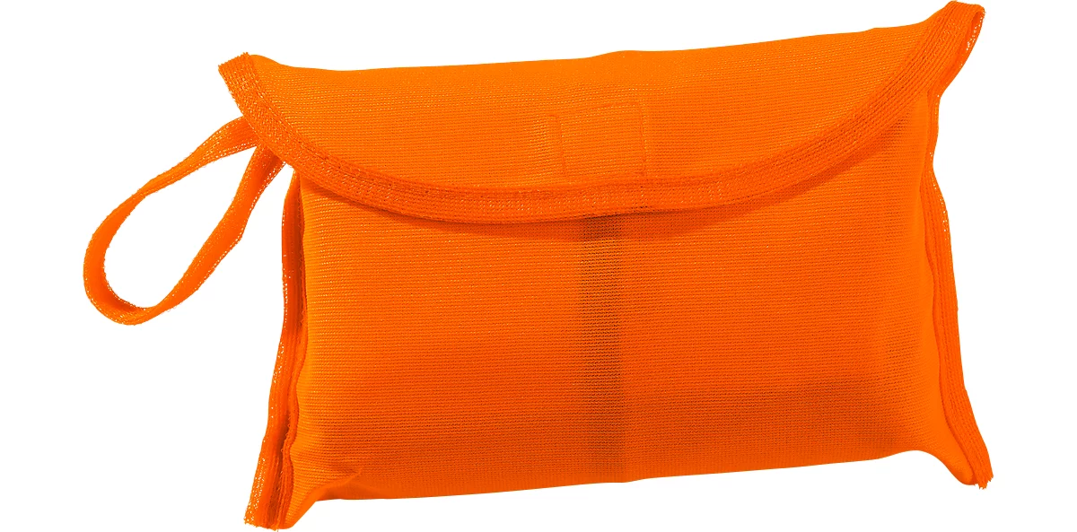 Chaleco de alta visibilidad, unisex, EN ISO 20471: 2013, 2 bandas reflectantes, en bolsillo, 100 % poliéster, naranja neón, talla universal M-XXL