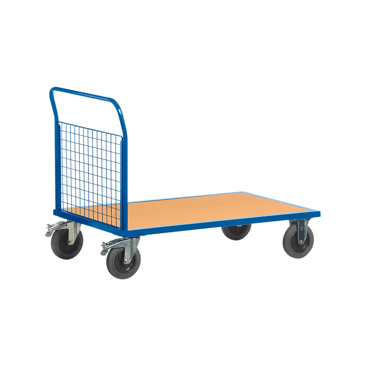 Chariot à 1 dossier habillage grillagé, au choix L 1000 x l. 700 mm ou L 1200 x l. 800 mm, capacité de charge 600 kg