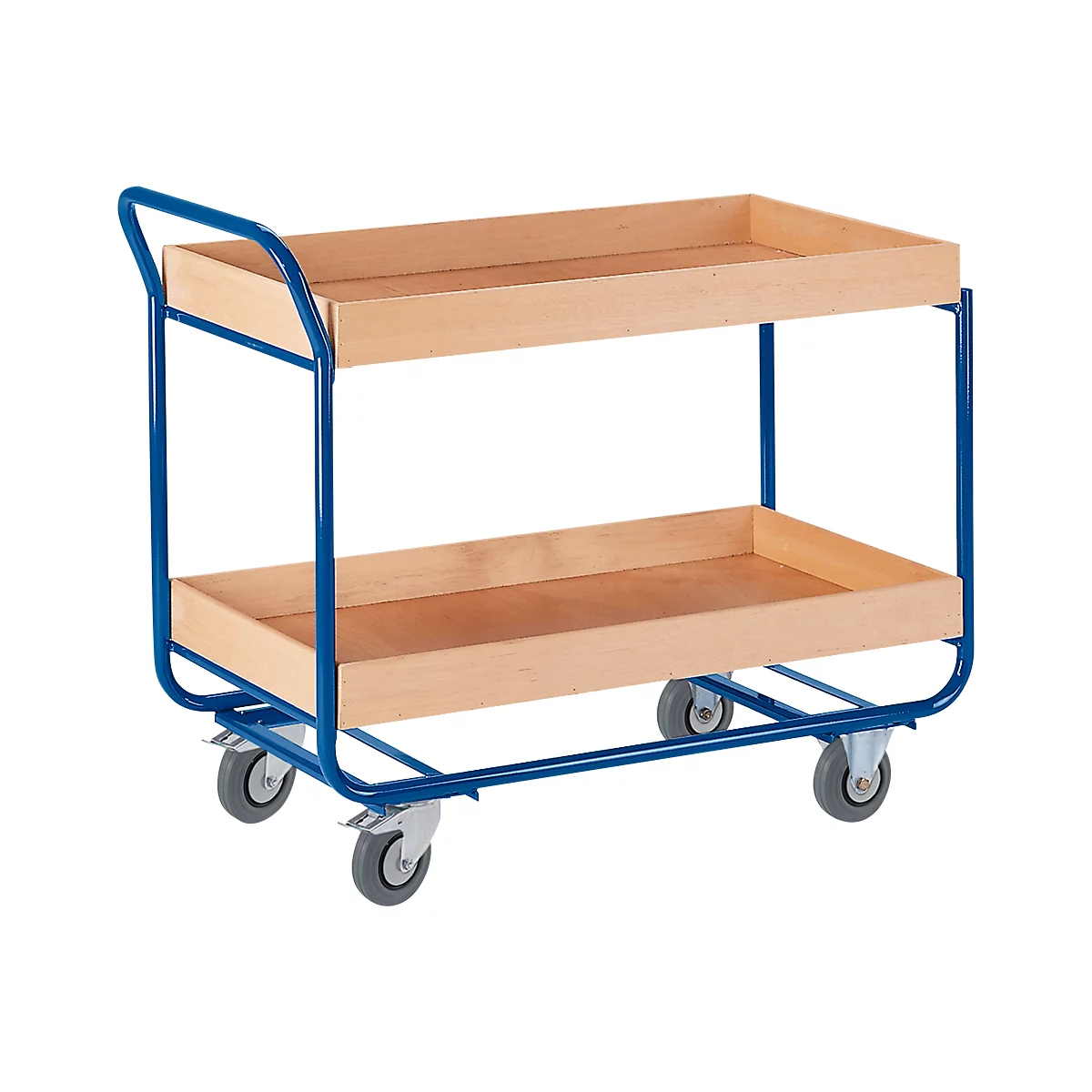 Chariot à étages, avec bord surélevé, 2 étages, 25 kg