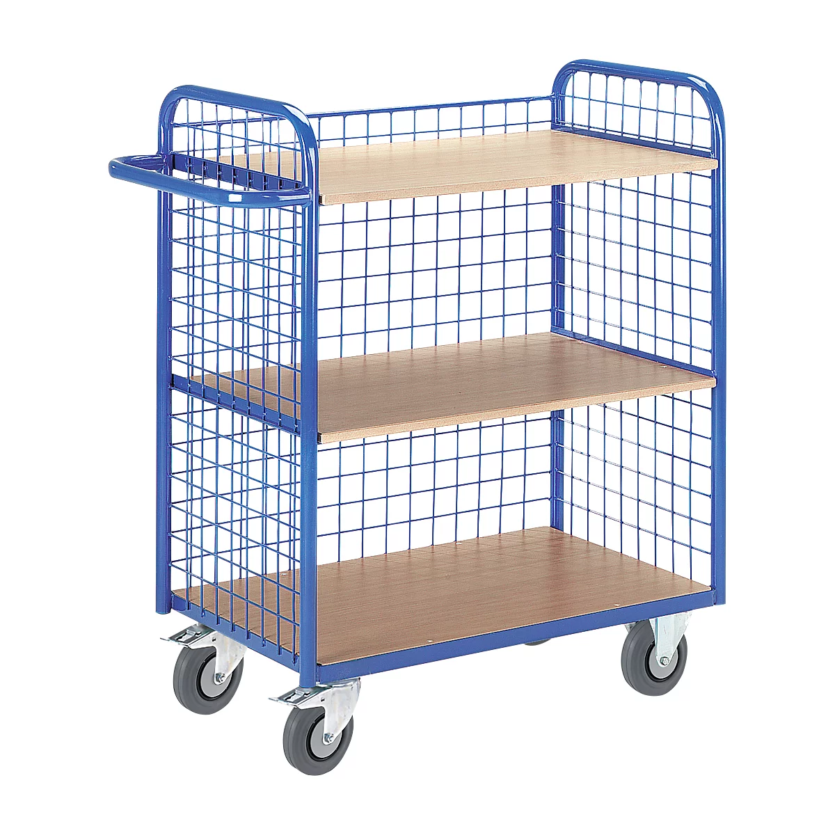Chariot à étages, avec parois grillagées, 3 côtés, 35 kg