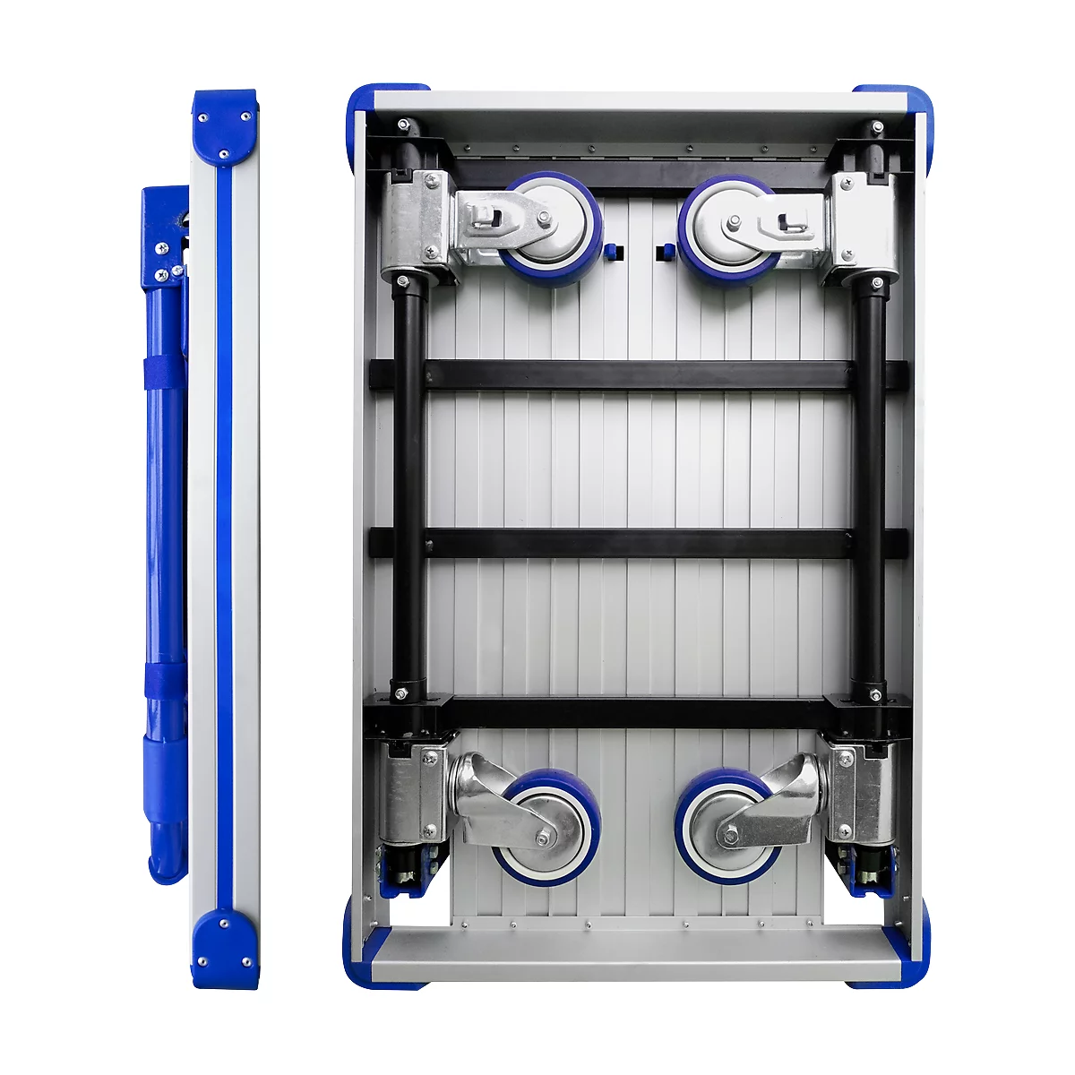 Chariot à plate-forme en aluminium, pliable, capacité de charge 200 kg, poids 9,5 kg