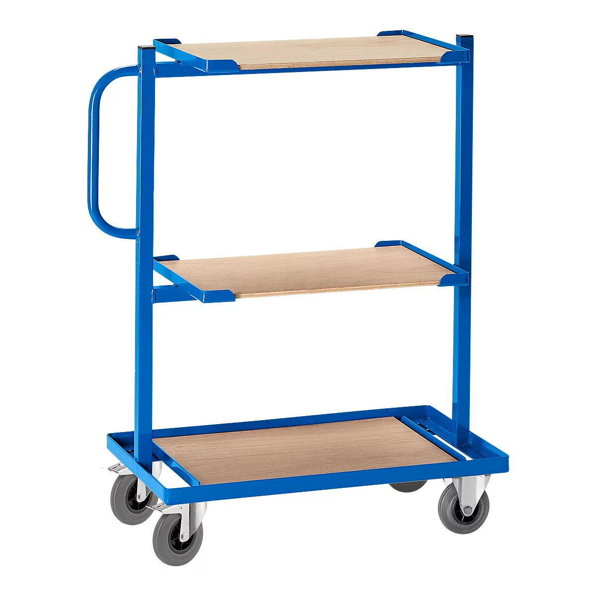 Chariot d’appoint, avec étagères ouvertes, sans plateaux en bois, fixe