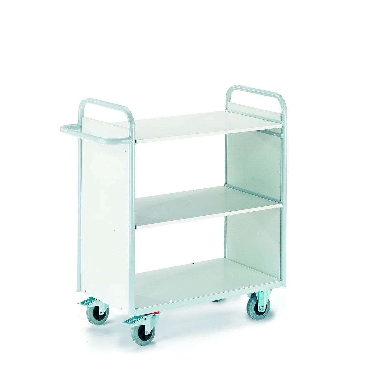 Chariot de bureau avec panneaux latéraux, 1000 x 500 mm, capacité de charge 150 kg