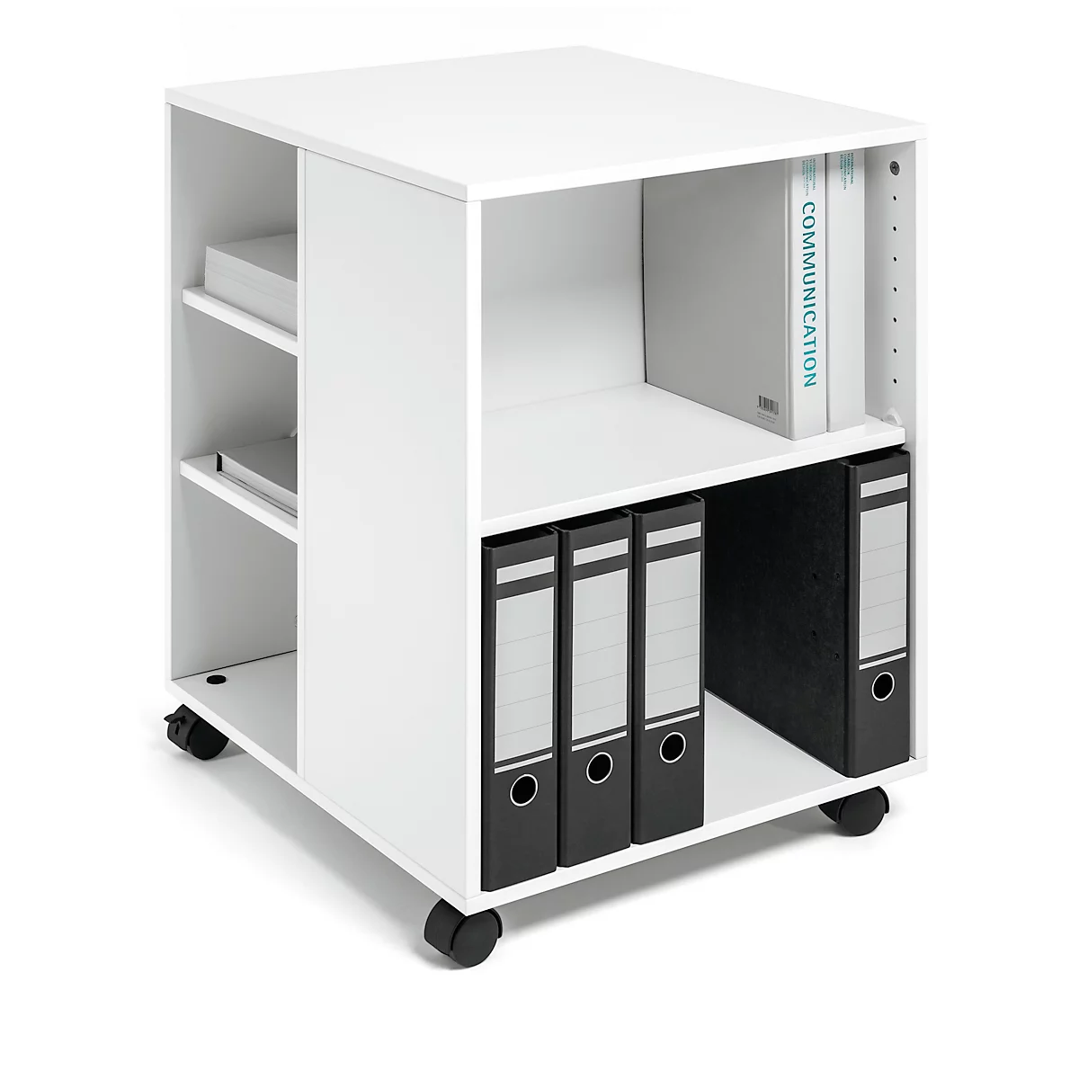 Chariot de bureau, blanc