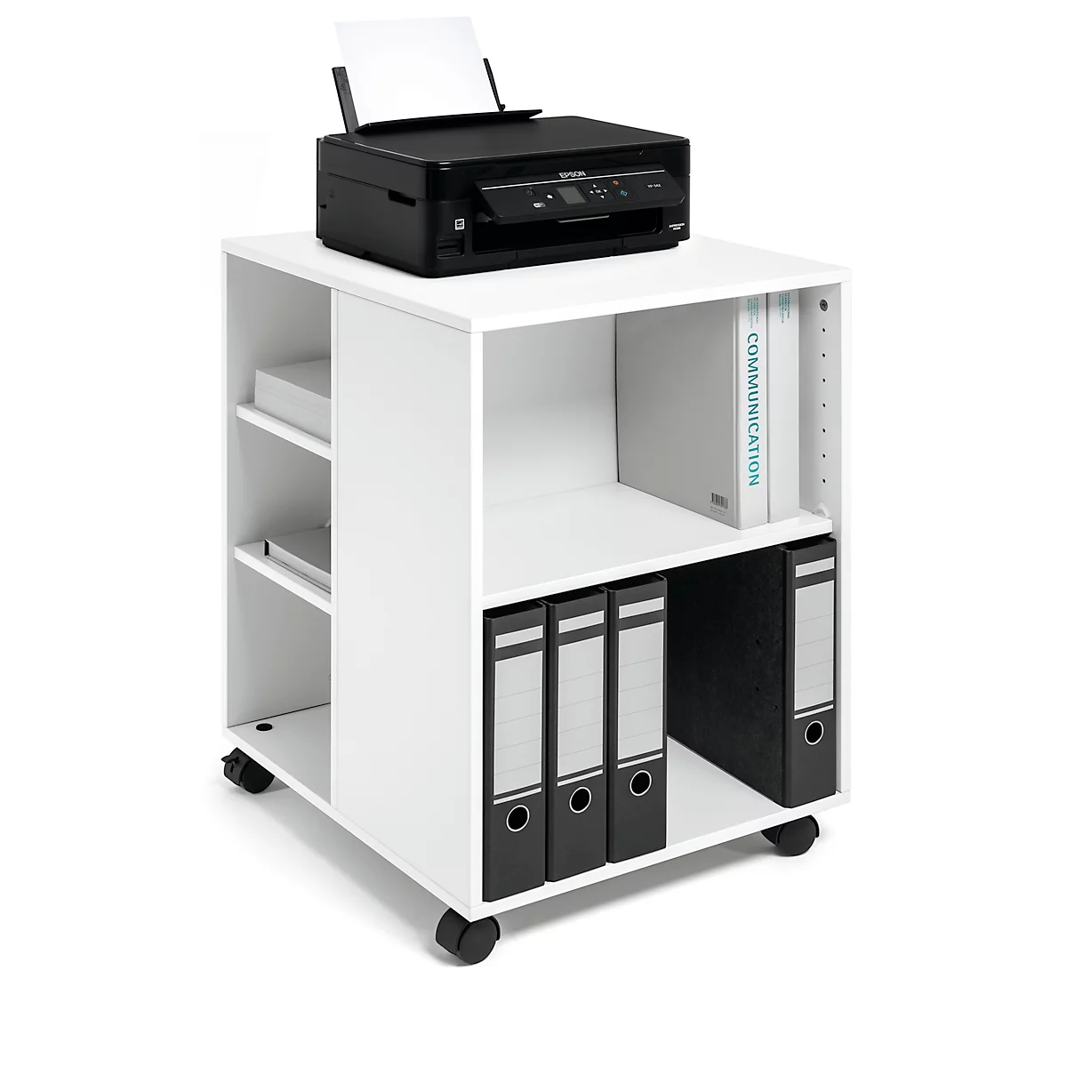 Chariot de bureau, blanc