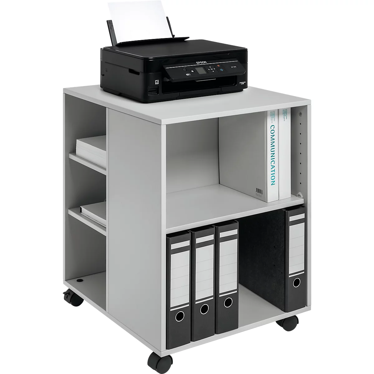 Chariot de bureau, gris clair