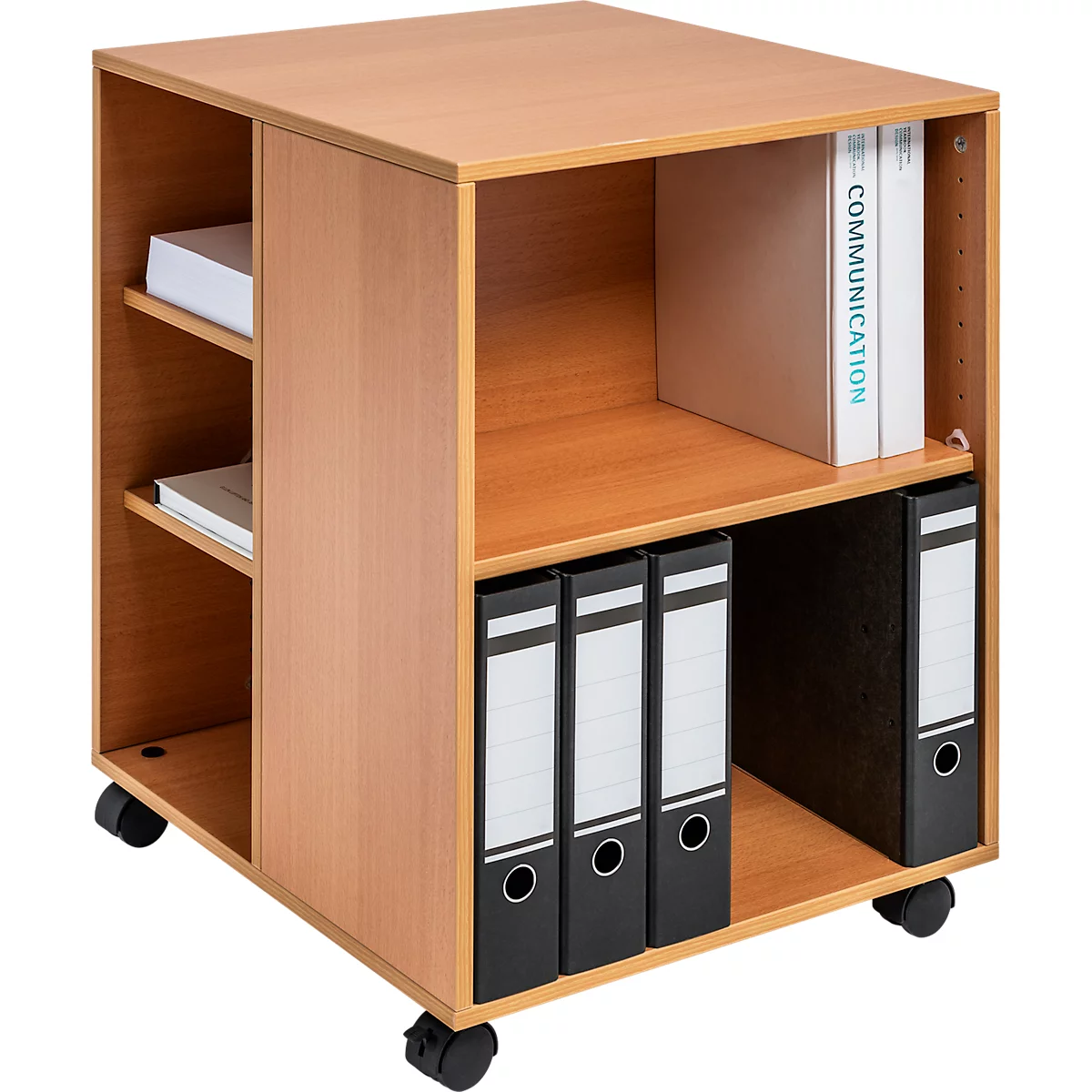 Chariot de bureau, hêtre