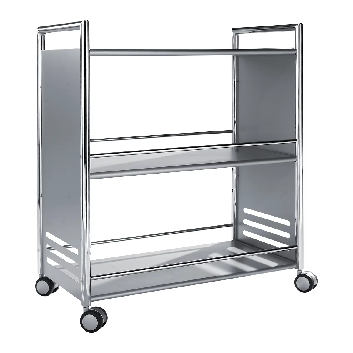 Chariot de service artline, alu argent
