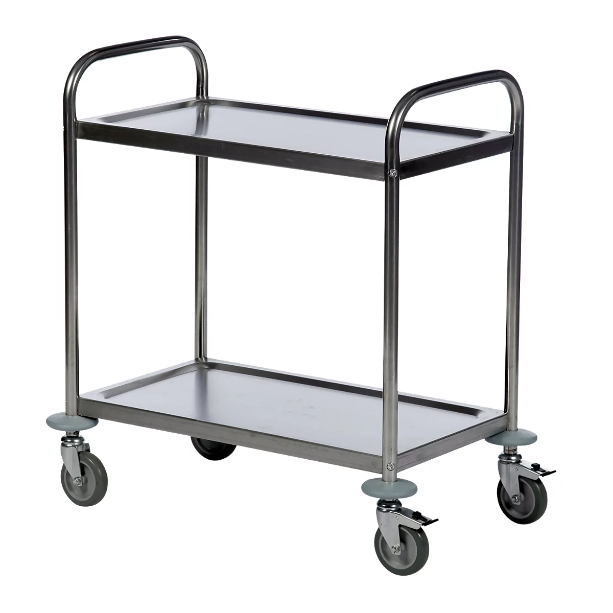 Chariot de transport en inox à 2 étages, 685 x 380 mm