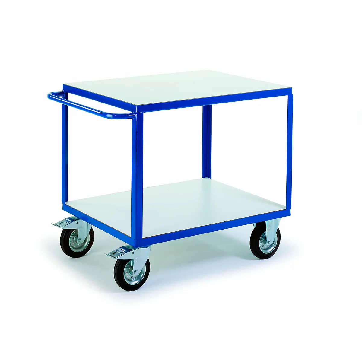 Chariot de transport ESD avec 2 surfaces de chargement, 1200 x 800 mm, capacité de charge 500 kg