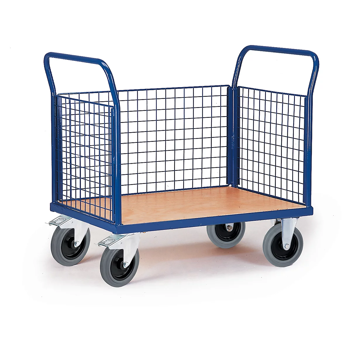 Chariot grillagé à 3 dossiers, 1000 x 580 mm