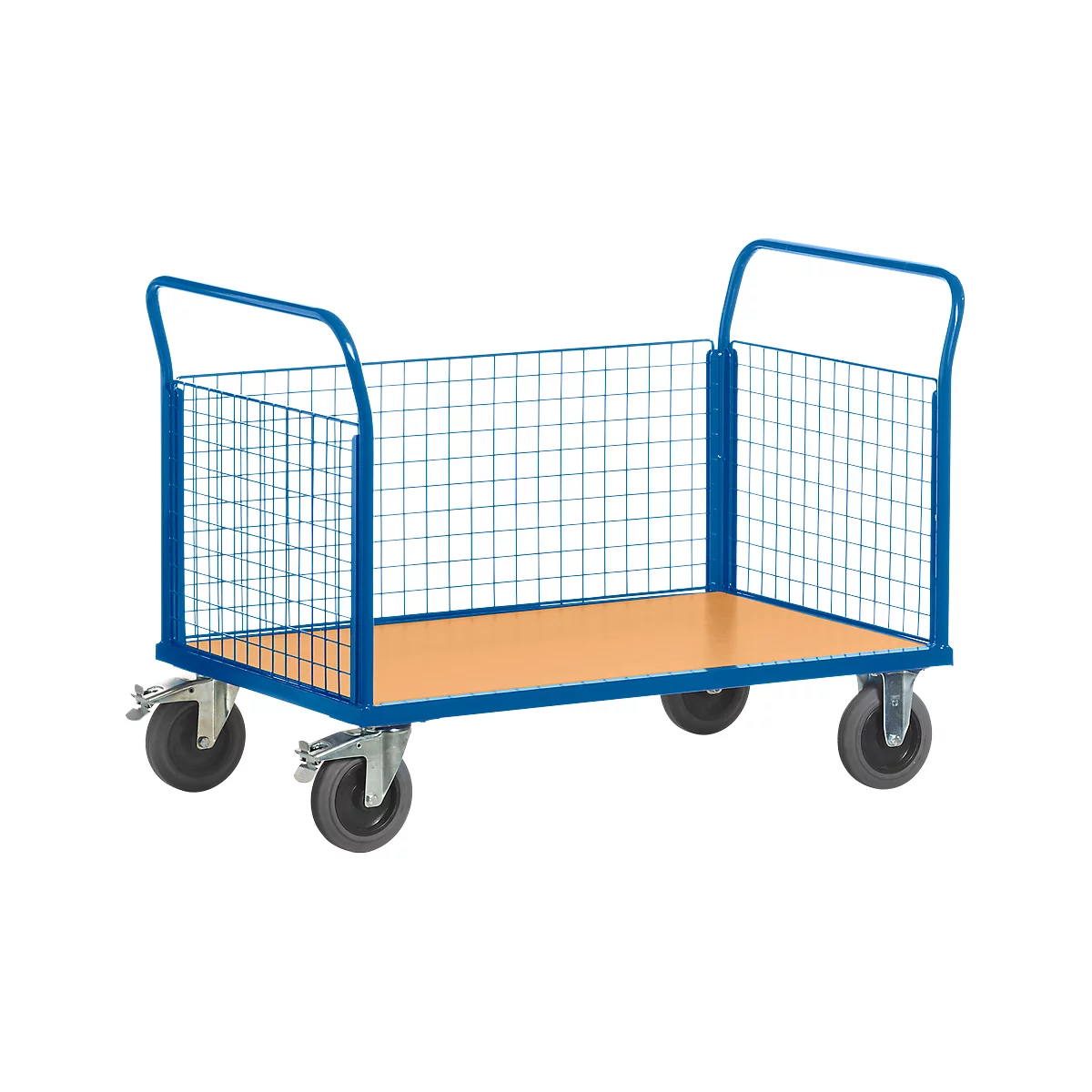 Chariot grillagé à 3 dossiers, L 1000 x l. 680 mm