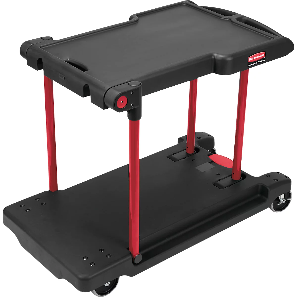 Chariot multi-usages Rubbermaid, jusqu'à 182 kg, pliable, 2 roues pivotantes/2 fixes, L 1148 x l 604 x H 873 mm, noir