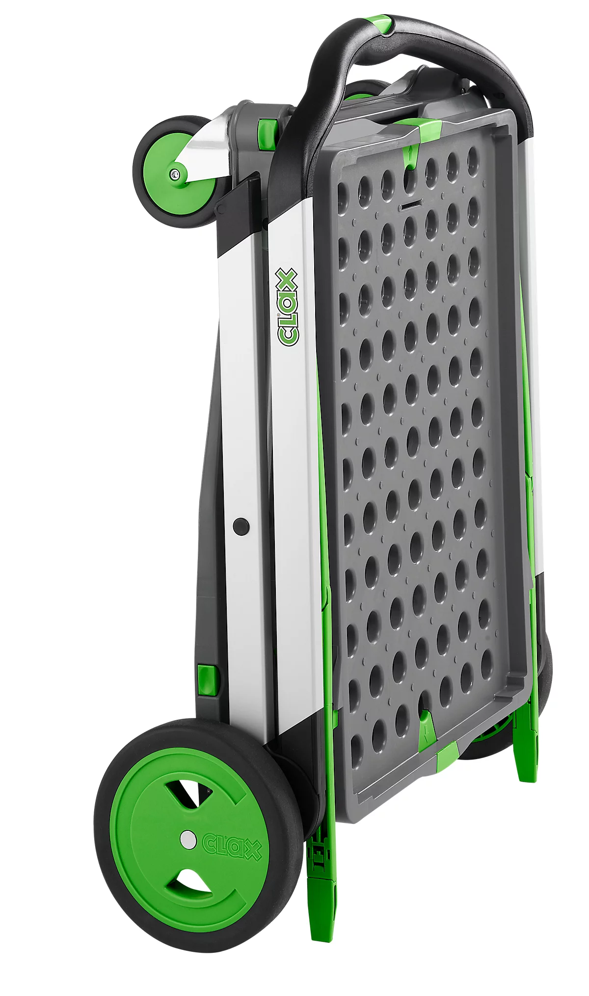 Chariot pliable CLAX® avec bac de transport, 46 L, gris/vert