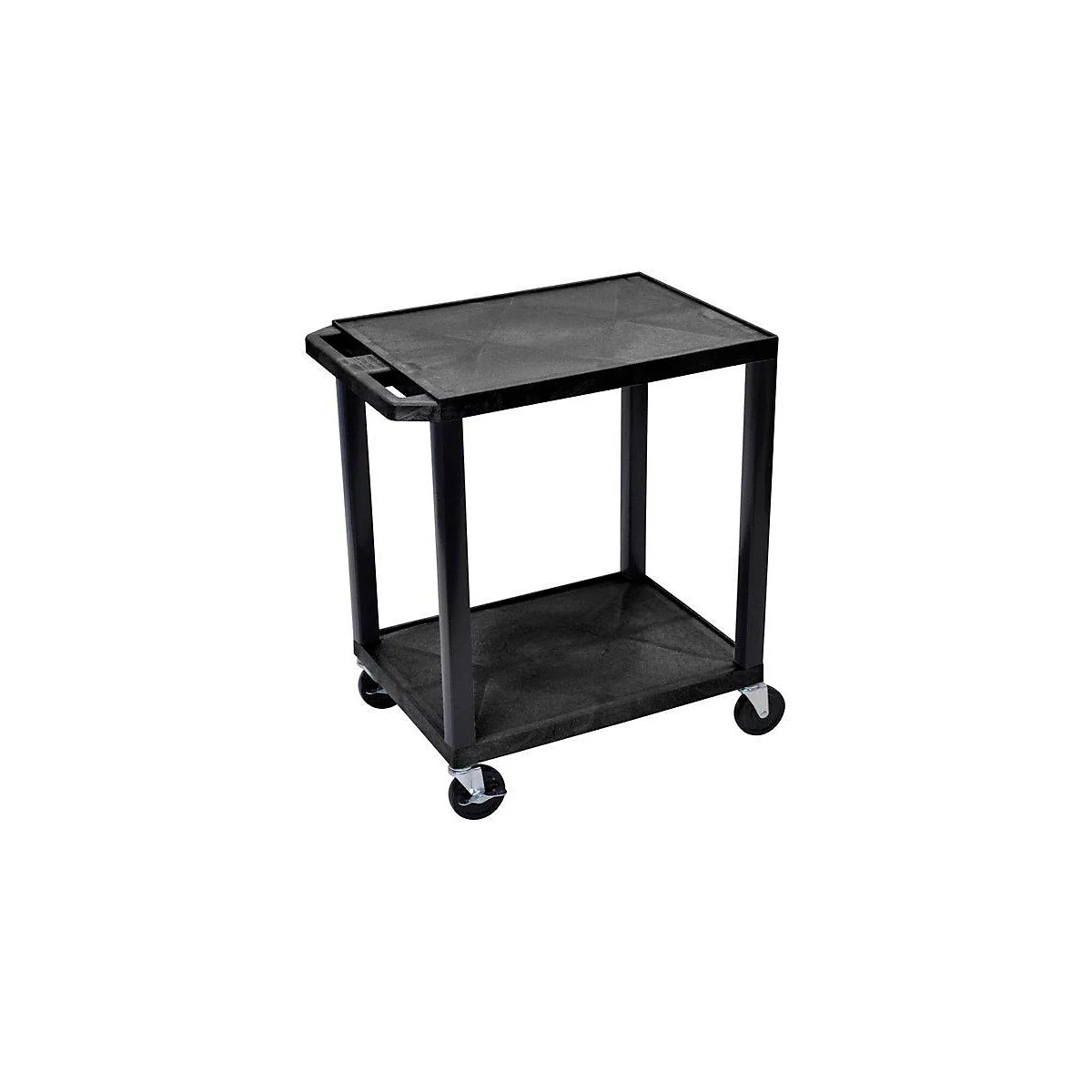 Chariot polyvalent à 2 étages, L 610 x l. 460 mm, charge 150 kg, en plastique, noir
