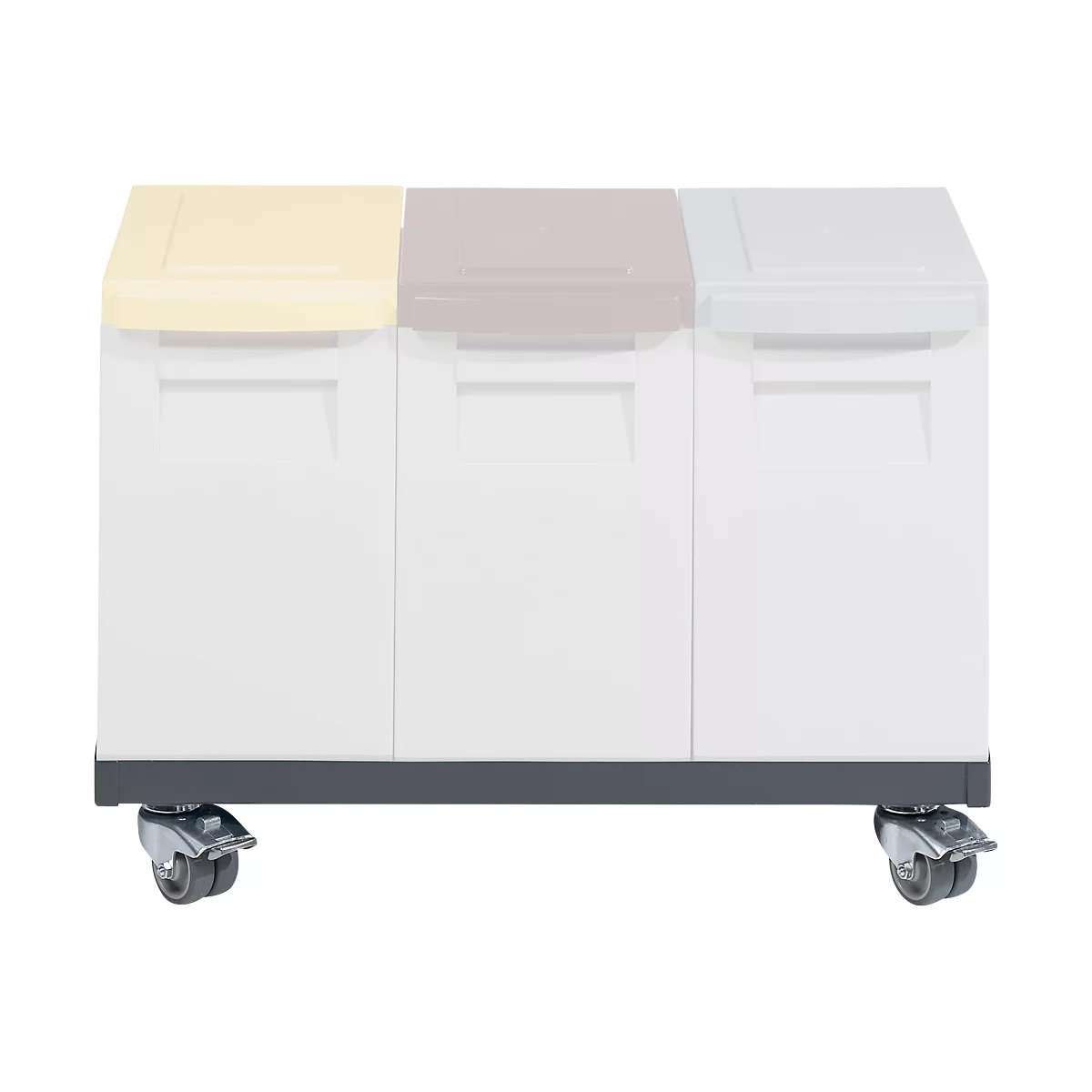Chariot pour boîte de collecte sans boîtes