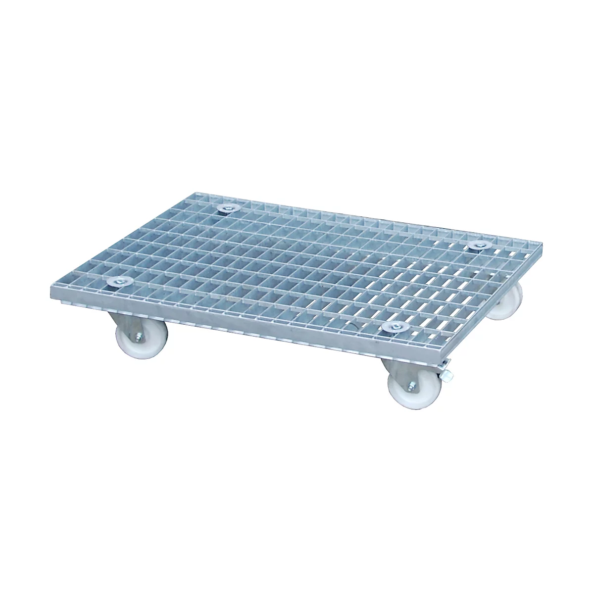 Châssis mobile à caillebotis, usage en intérieur, galvanisé, 800 x 600 mm