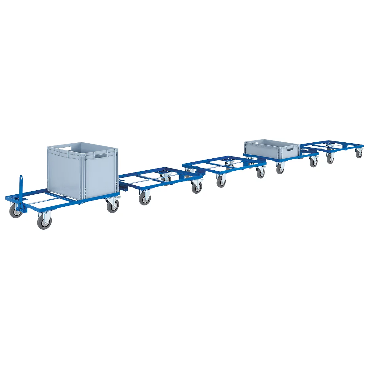 Châssis mobile pour bacs norme Europe, 610 x 410 mm jusqu'à 250 kg