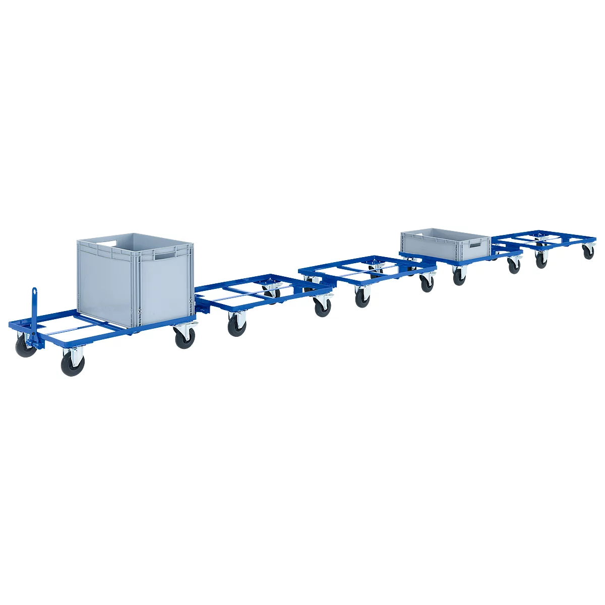 Châssis mobile pour bacs norme Europe, 610 x 410 mm jusqu'à 250 kg