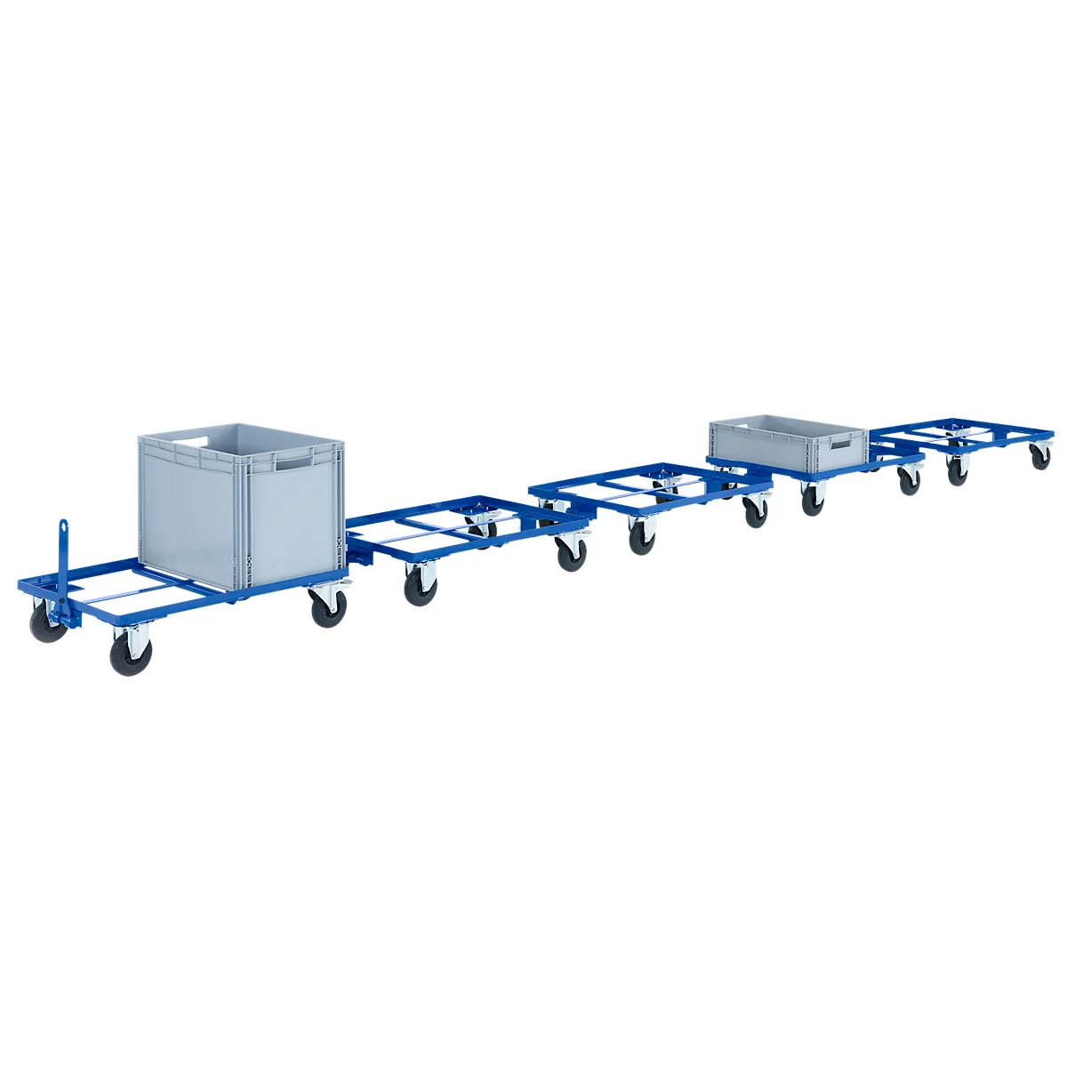 Châssis mobile pour bacs norme Europe, 810 x 610 mm jusqu'à 250 kg