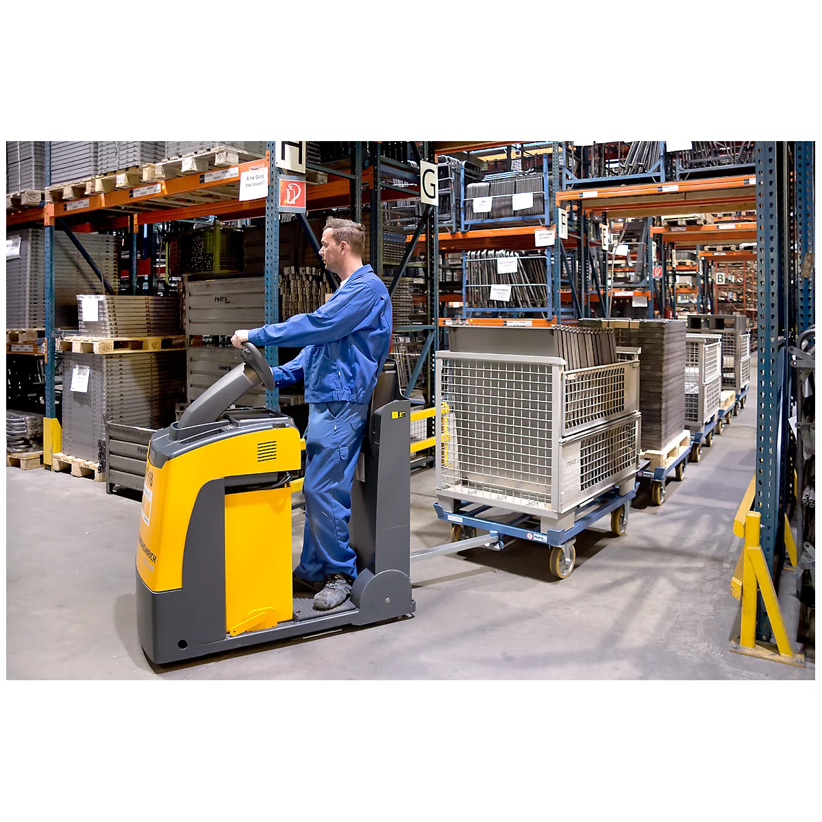 Châssis mobile pour palettes, avec roulettes, Châssis mobile pour caisse-palettes métalliques et palettes bois et grillagées