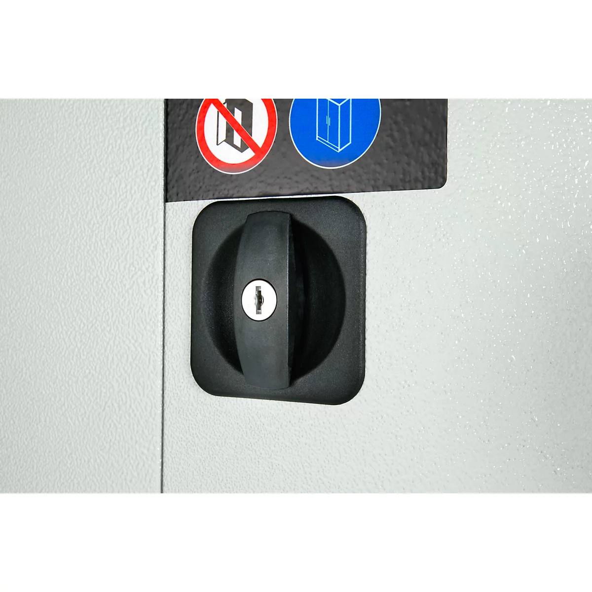 Chemikalienschrank Asecos CS-CLASSIC-G, Flügeltür m. Glasauschnitt, 4 Auszugswannen, 1055x520x1950 mm, lichtgrau