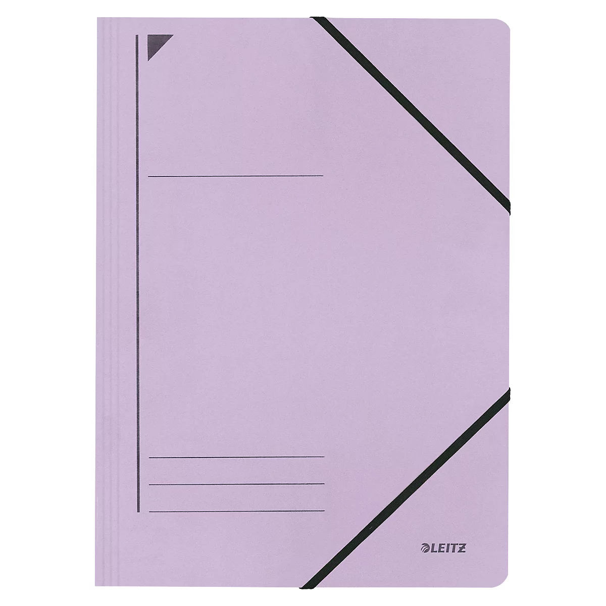 Chemise à fermeture à élastique, en carton pour format A4, violet