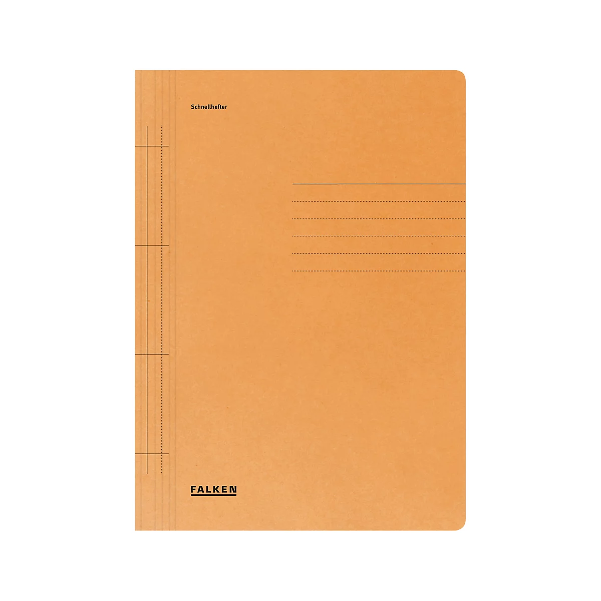 Chemise à lamelles FALKEN, format A4, carton RC Manila, orange