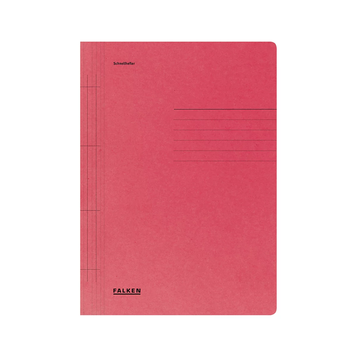 Chemise à lamelles FALKEN, format A4, carton RC Manila, rouge