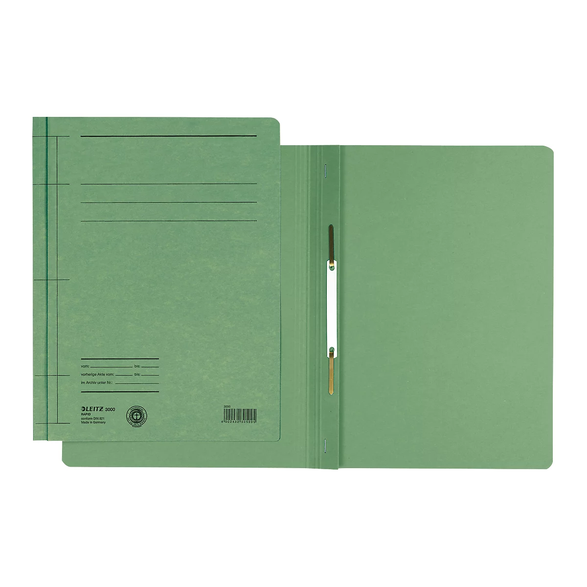 Chemise à lamelles Rapid LEITZ®, format A4, carton, vert