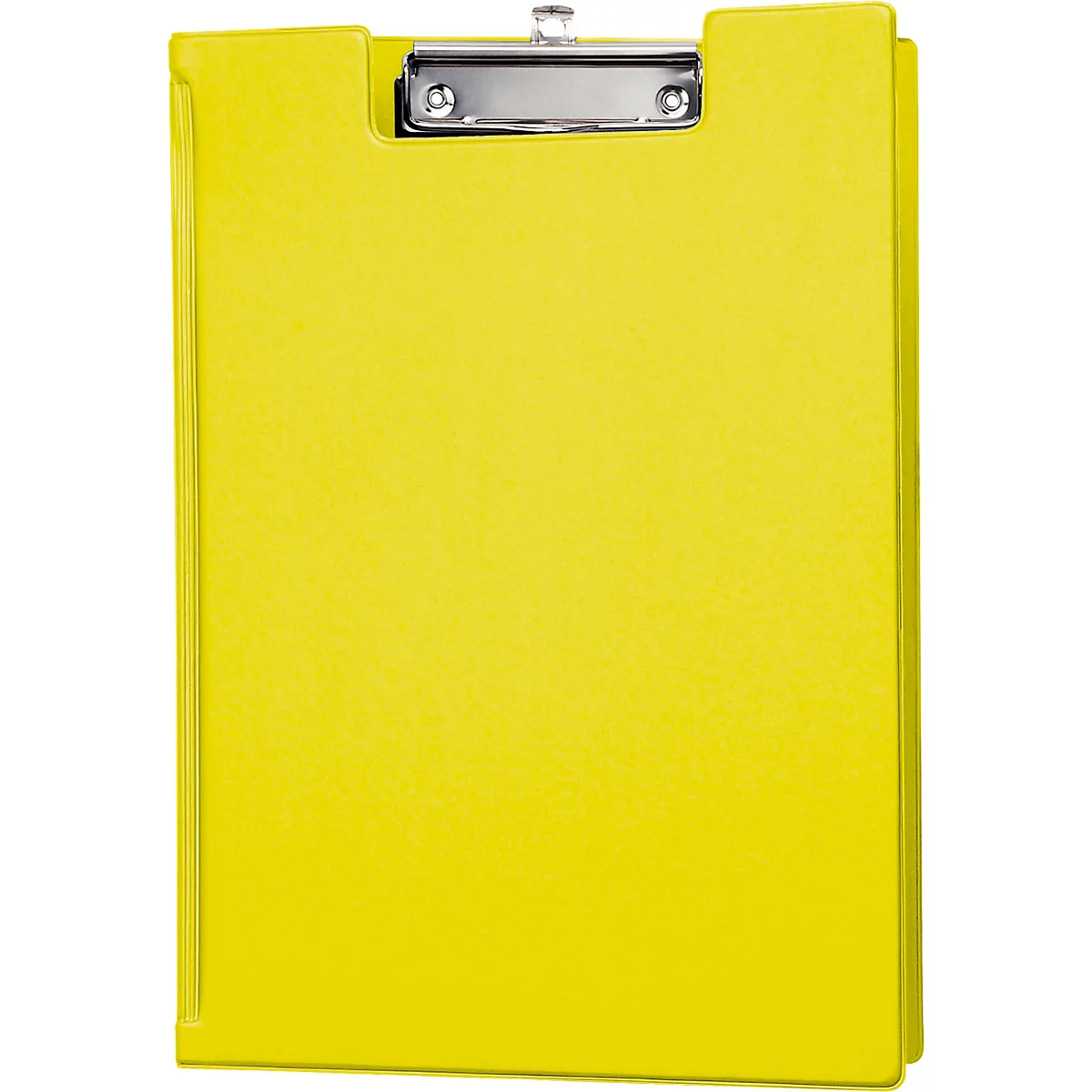 Chemise à pince MAUL, DIN A4, avec pince métallique, porte-stylo, 319 x 229 x 13 mm, carton recouvert d'une feuille, jaune