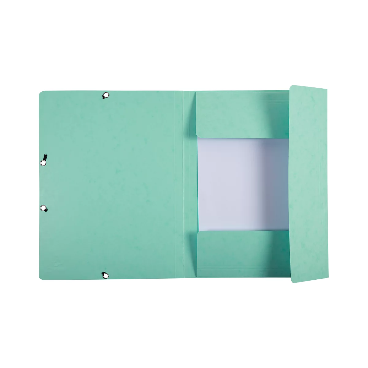 Chemise à rabats Exacompta Aquarel, format A4, L 240 x H 320 mm, 3 rabats, étiquette au dos, fermeture élastique, carton FSC®, vert pastel