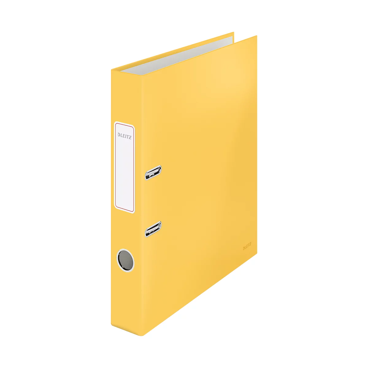 Chemise Leitz® 180° Cosy, A4, 180° mécanique de précision, plaque d'écriture et trou pour les doigts, largeur du dos 50 mm, jaune