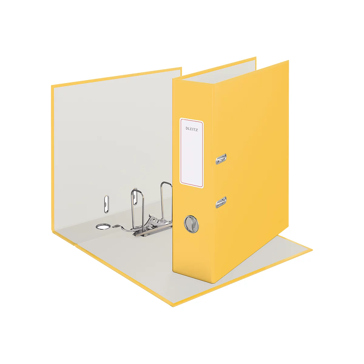 Chemise Leitz® 180° Cosy, A4, 180° mécanique de précision, plaque d'écriture et trou pour les doigts, largeur du dos 80 mm, jaune