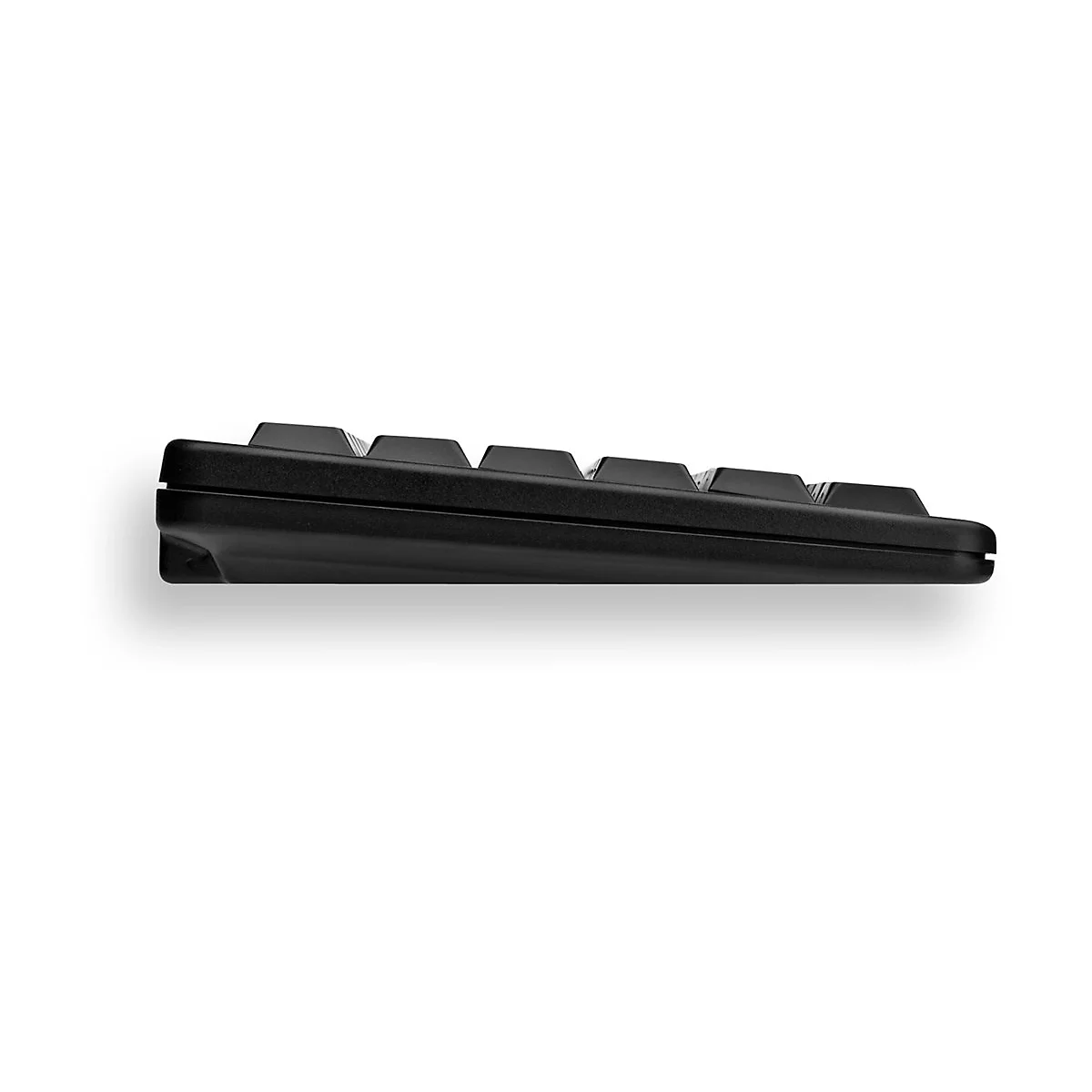 CHERRY Compact-Keyboard G84-4100 - Tastatur - PS/2, USB - Schweiz - Tastenschalter: CHERRY ML - Schwarz