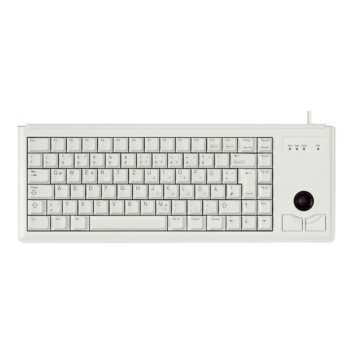 CHERRY Compact-Keyboard G84-4400 - Tastatur - Deutsch - Hellgrau