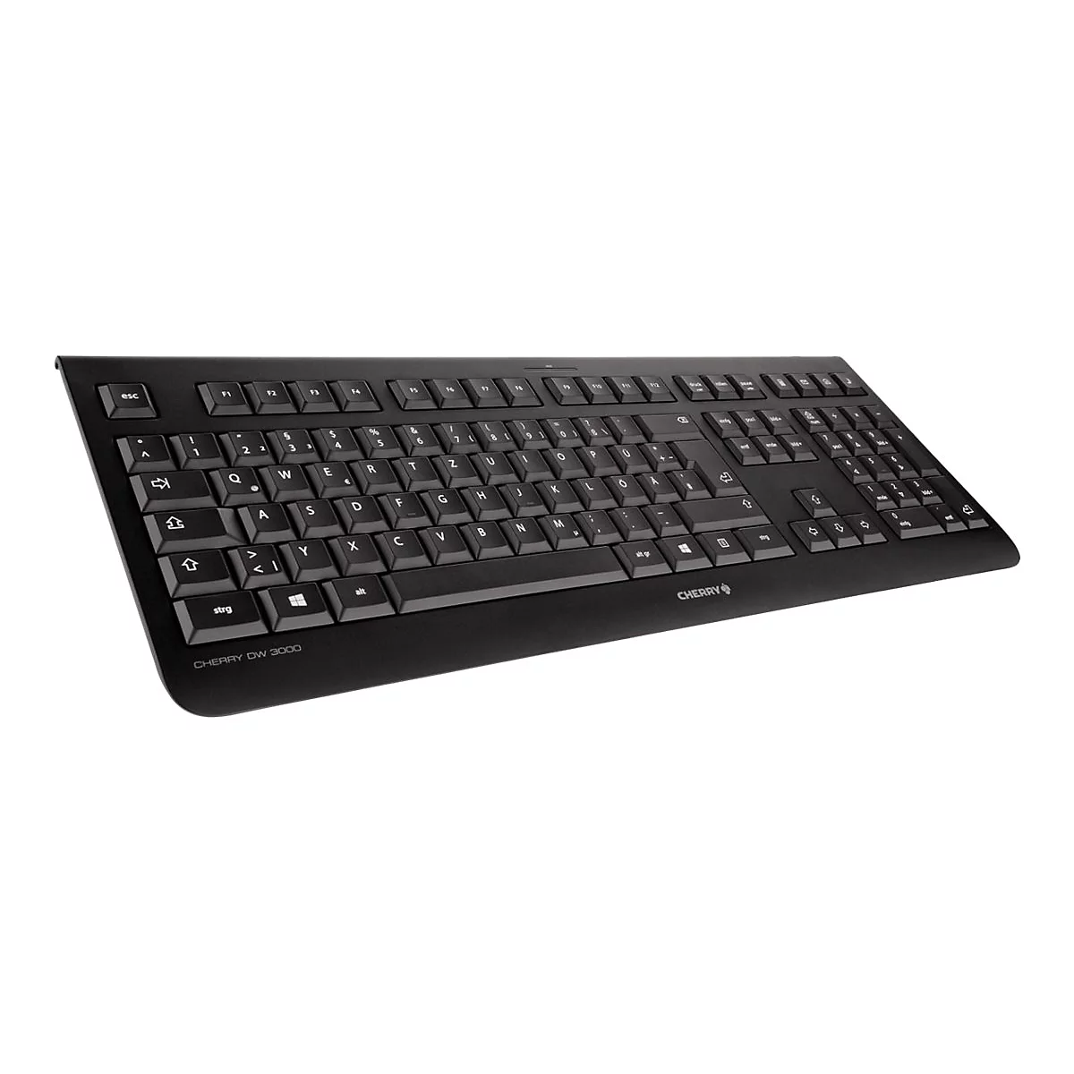 CHERRY DW 3000 - Tastatur-und-Maus-Set - Belgien - Schwarz